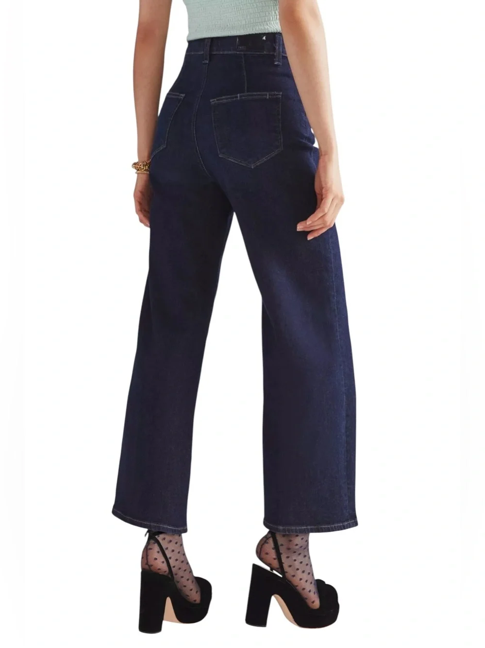 PAIGE Anessa Wide Leg Jeans, Size 28 - Picture 2 of 14